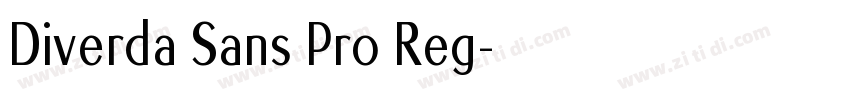 Diverda Sans Pro Reg字体转换